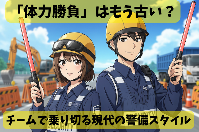 「体力勝負」はもう古い？チームで乗り切る現代の警備スタイル