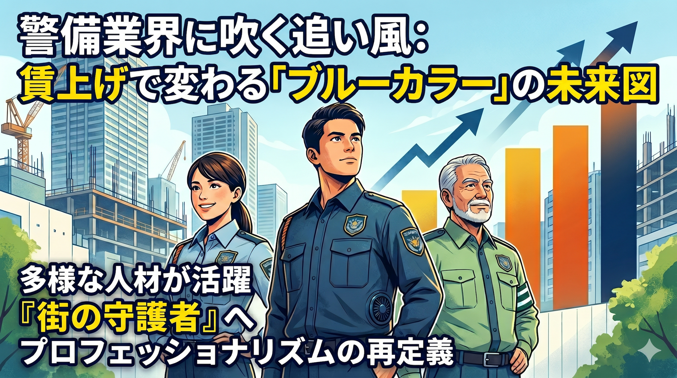 警備業界に吹く追い風：賃上げで変わる「ブルーカラー」の未来図