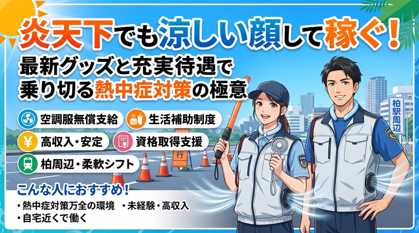 炎天下でも涼しい顔して稼ぐ！最新グッズと充実待遇で乗り切る熱中症対策の極意
